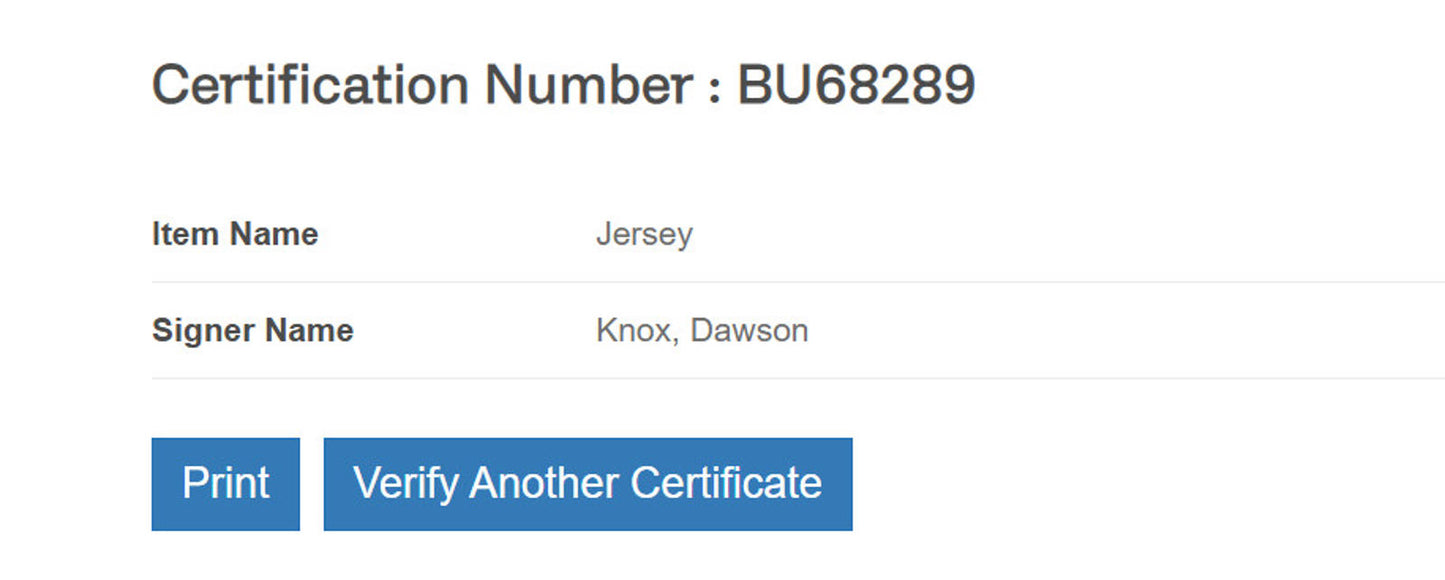 Dawson Knox Signed Jersey Framed W/ Beckett BAS COA Buffalo Bills Blue Auto