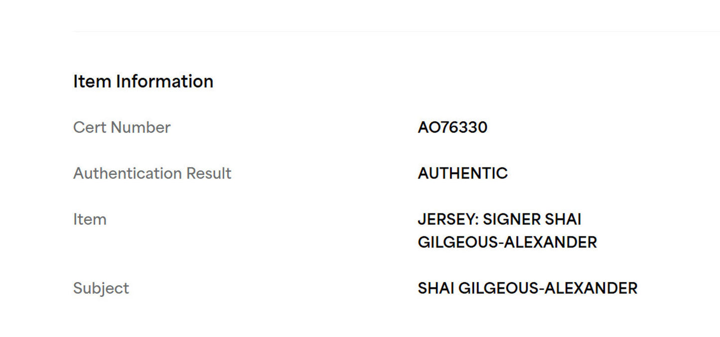 Shai Gilgeous-Alexander Signed Jersey Framed W/ PSA COA Oklahoma City Thunder