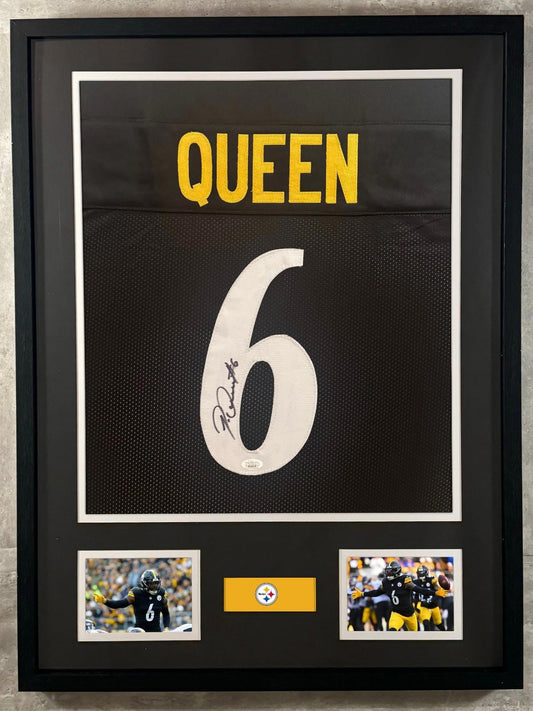 Patrick Queen Signed Jersey Framed W/ JSA COA Pittsburgh Steelers Black Auto