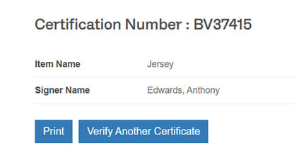 Anthony Edwards Signed Nike Jersey Framed W/ Beckett BAS COA Timberwolves Auto