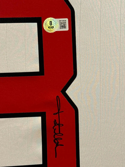 Paolo Maldini Signed Jersey Framed W/ Beckett BAS COA AC Milan White Auto