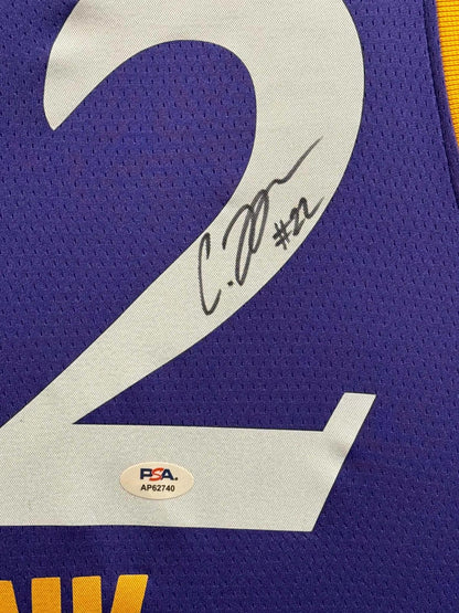Cameron Brink Signed Nike Jersey Framed W/ PSA COA Los Angeles Sparks Purple