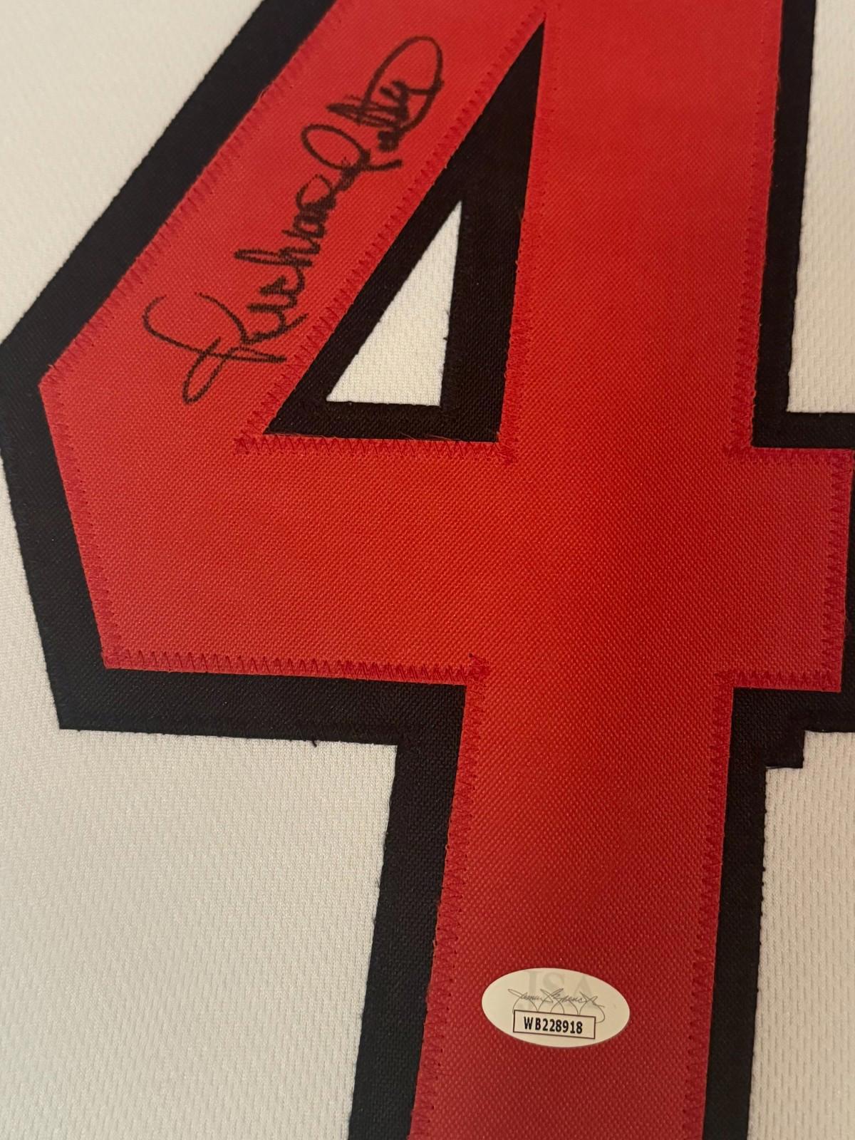 Richard Petty Signed Jersey Framed W/ JSA COA Richard Petty Motorsports White