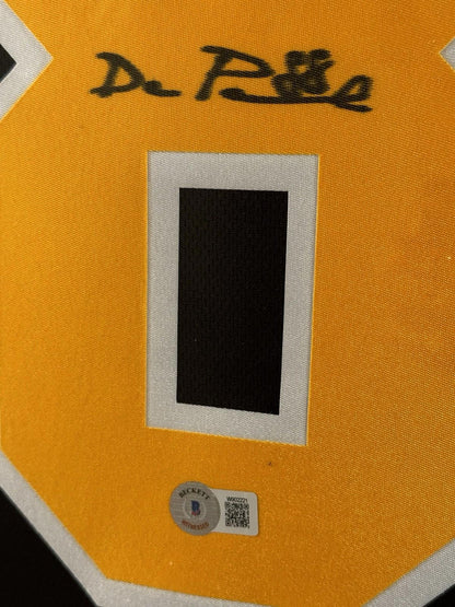 David Pastrnak Signed Jersey Framed W/ Beckett BAS COA Boston Bruins Black Auto