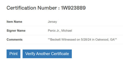 Michael Penix Jr. Signed Jersey Framed W/ Beckett BAS COA Atlanta Falcons Black