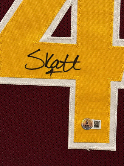 Cameron Skattebo Signed Jersey Framed W/ Beckett BAS COA Arizona State Red