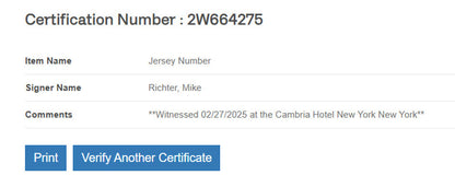 Mike Richter Signed Jersey Framed W/ Beckett BAS COA New York Rangers Navy Auto