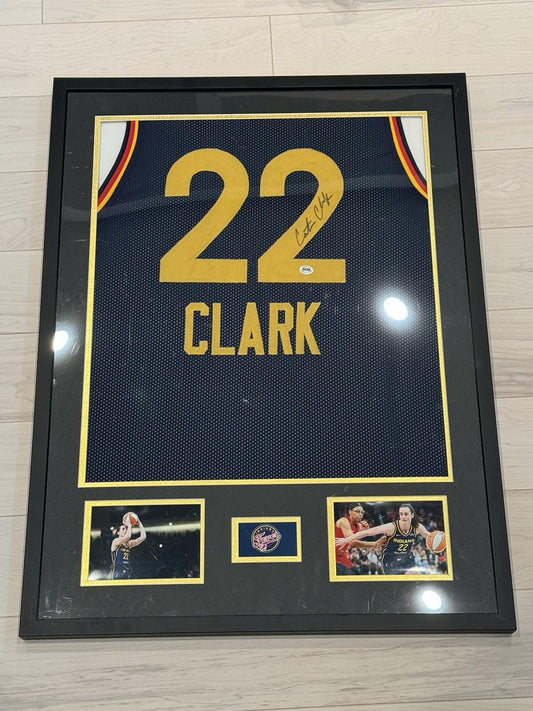 Caitlin Clark Signed Framed Indiana Fever Jersey W/COA 🔥