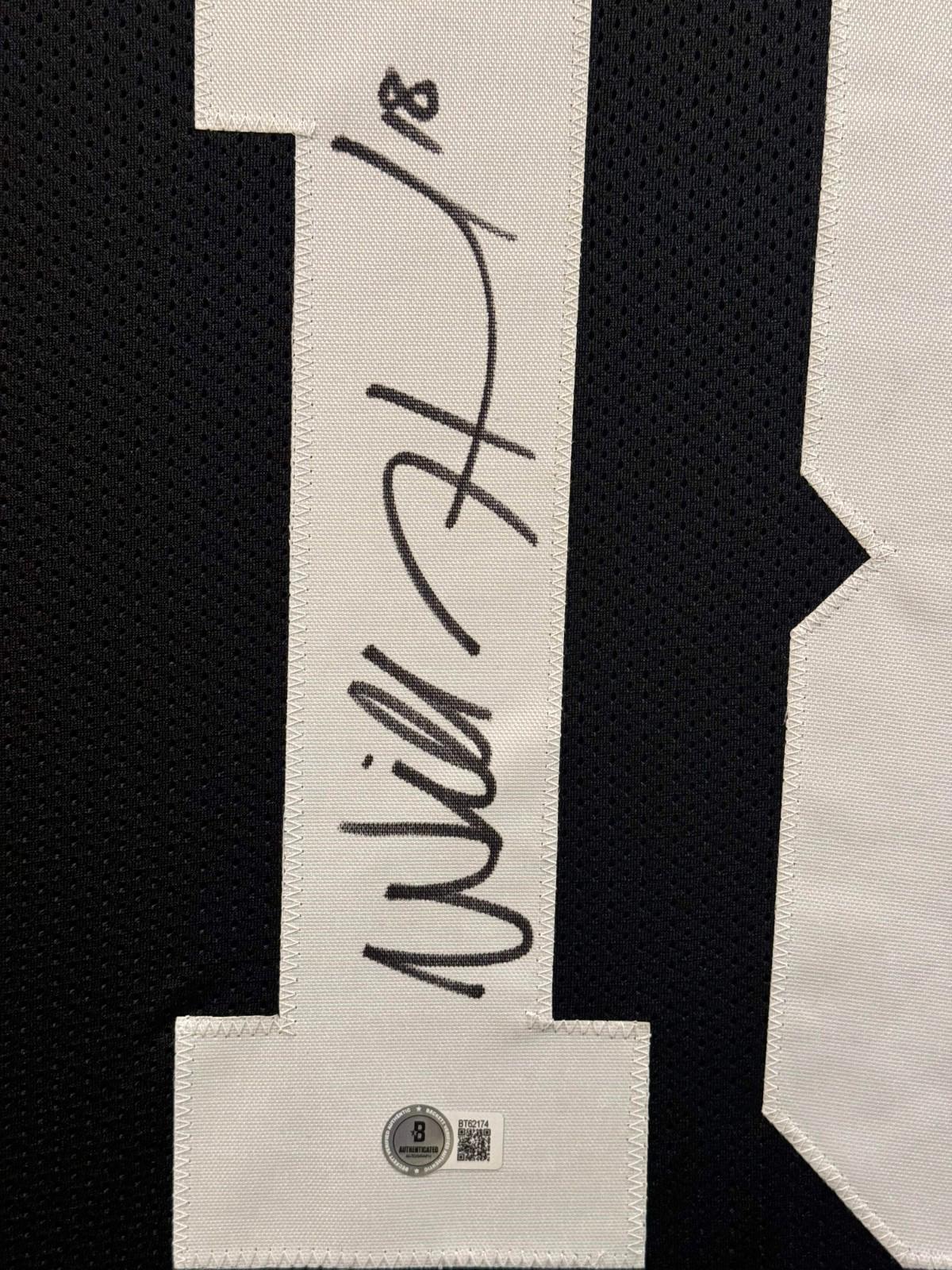Will Howard Signed Jersey Framed W/ Beckett BAS COA Pittsburgh Steelers Black