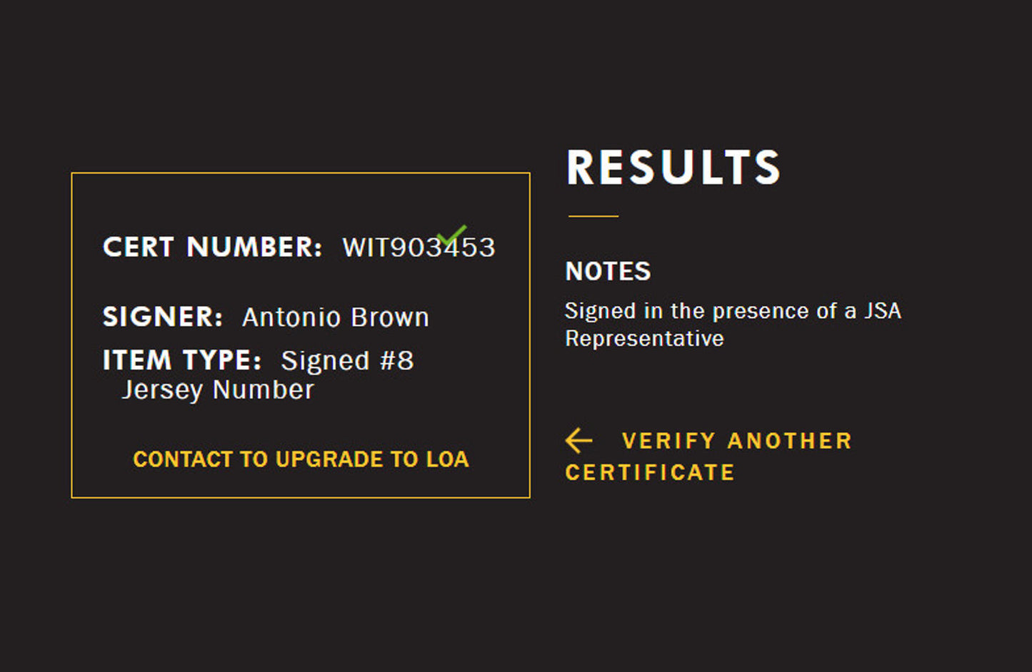 Antonio Brown Signed Jersey Framed W/ JSA COA Pittsburgh Steelers Black Auto