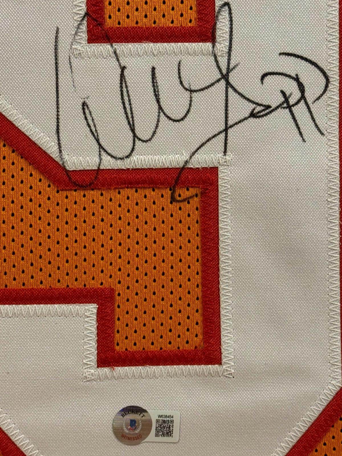 Warren Sapp Signed Jersey Framed W/ Beckett BAS COA Tampa Bay Buccaneers Orange
