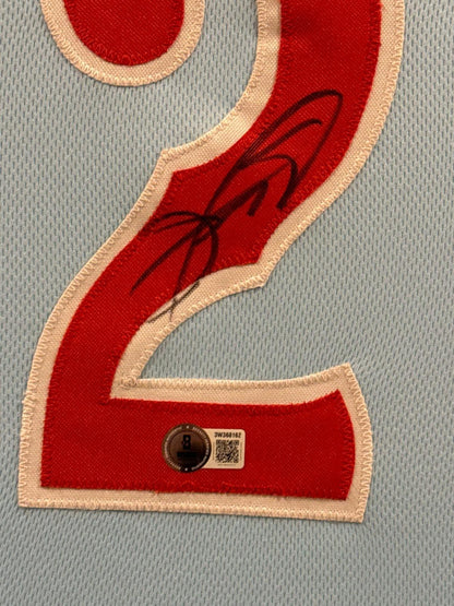 Sammy Sosa Signed Jersey Framed W/ Beckett BAS COA Chicago Cubs Gray Auto