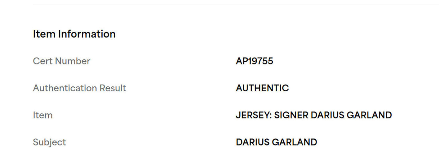 Darius Garland Signed Jersey Framed W/ PSA COA Cleveland Cavaliers Red Auto