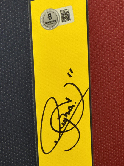 Neymar Jr Signed Jersey Framed W/ BAS COA FC Barcelona Home Jersey Auto Display