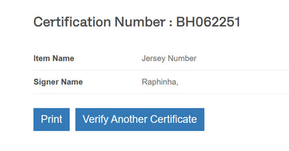 Raphinha Signed Jersey Framed W/ Beckett BAS COA Barcelona FC Blue Auto Display