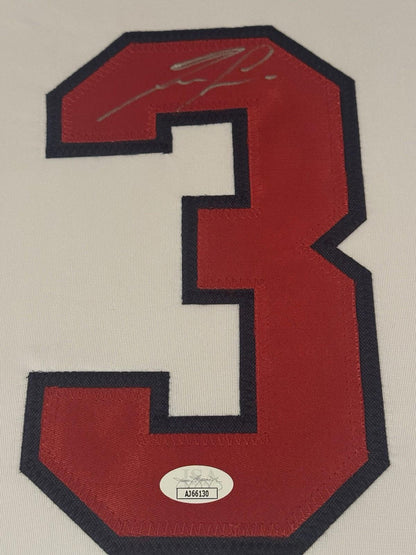 Ronald Acuna Jr. Signed Jersey Framed W/ JSA COA Atlanta Braves White Auto