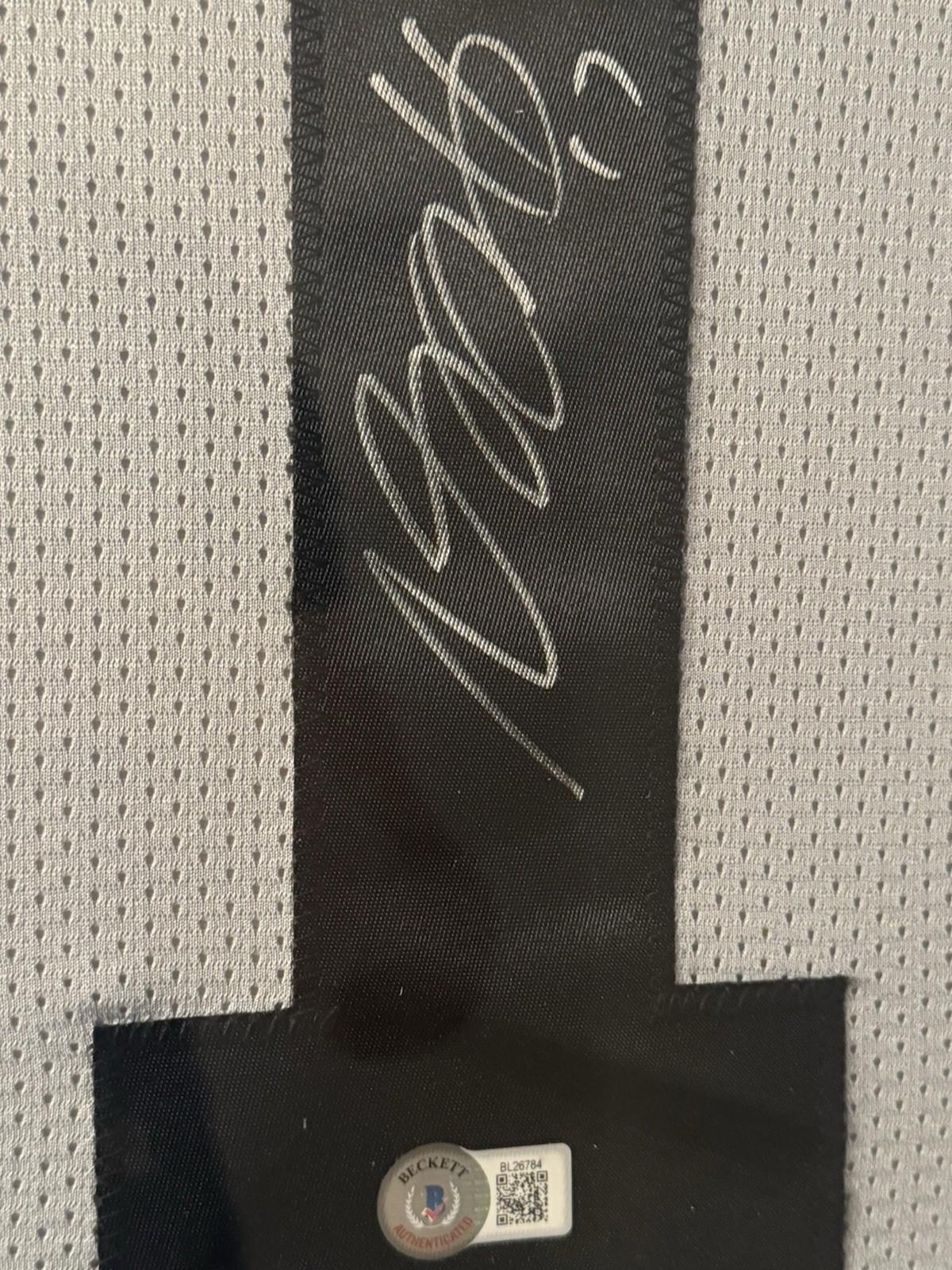 Davante Adams Signed Jersey Framed W/ Beckett COA Las Vegas Raiders Gray Auto