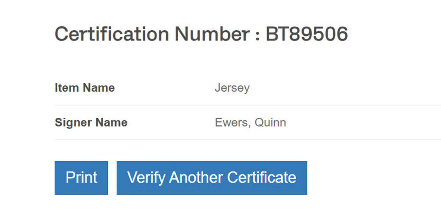 Quinn Ewers Signed Jersey Framed W/ Beckett BAS COA Texans Longhorns Brown Auto