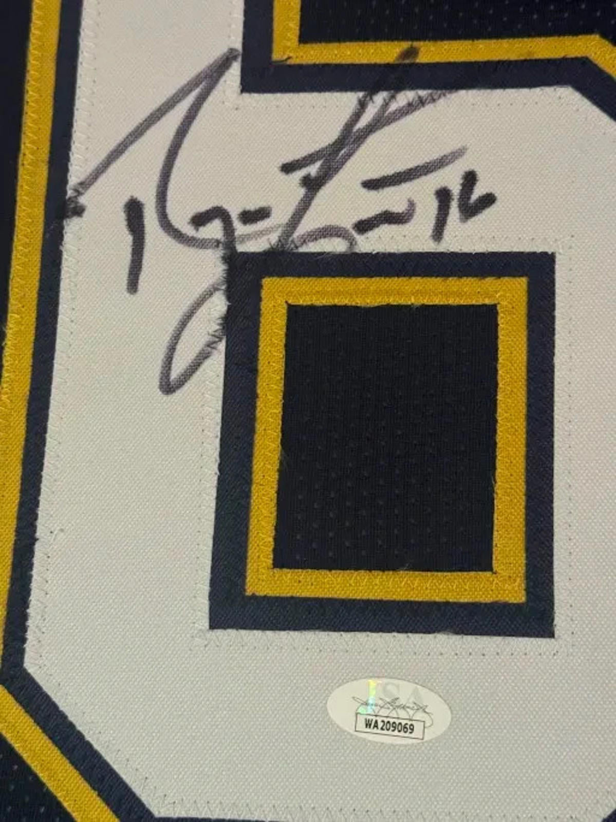 Ryan Leaf Signed Jersey Framed W/ JSA COA Los Angeles Chargers Blue Auto Display