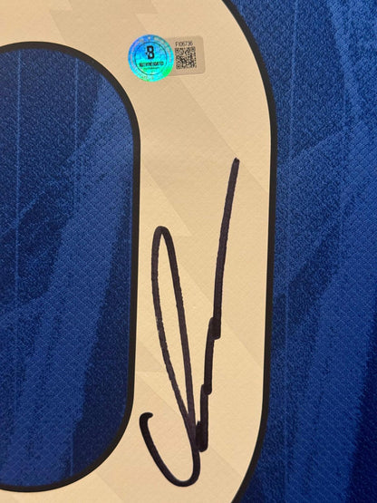 Cole Palmer Signed Jersey Framed W/ Beckett BAS COA Chelsea F.C. Blue Auto