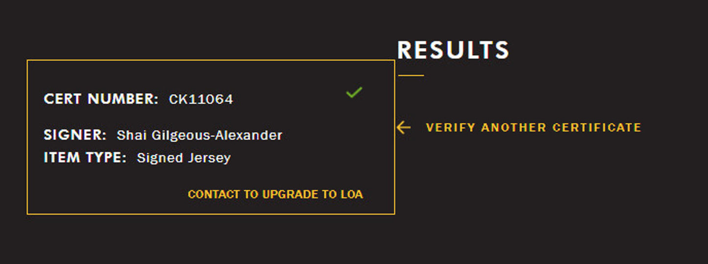 Shai Gilgeous-Alexander Signed Nike Jersey Framed W/ JSA COA OKC Thunder SGA