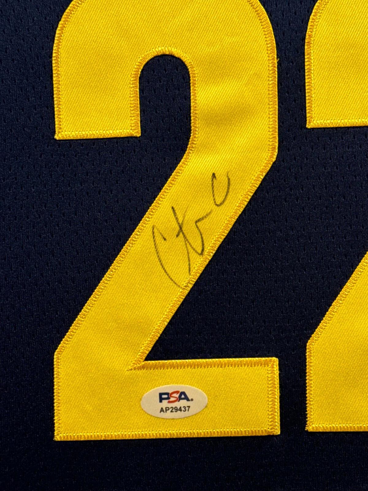 Caitlin Clark Signed Nike Jersey Framed W/ PSA COA Indiana Fever Navy Auto