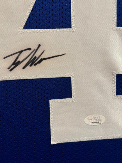 Tyler Warren Signed Jersey Framed W/ JSA COA Indianapolis Colts Blue Auto