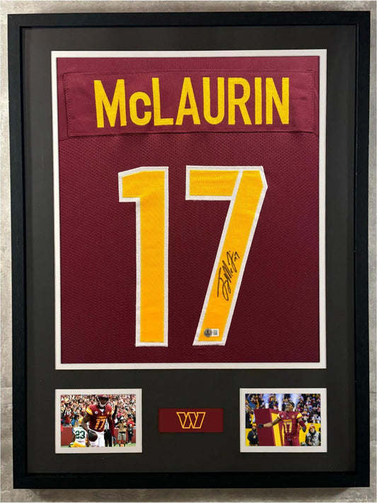 Terry McLaurin Signed Jersey Framed W/ Beckett BAS COA Washington Commanders