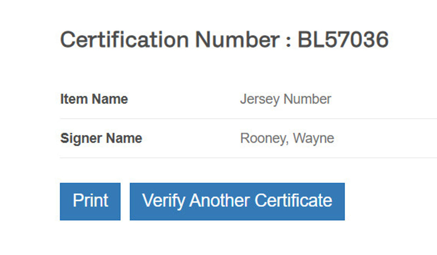 Wayne Rooney Signed Jersey Framed W/ Beckett BAS COA Manchester United Red Auto